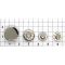 Кнопка 15 мм никель таблетка