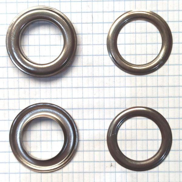 Люверс 20 мм темный никель номер 2100