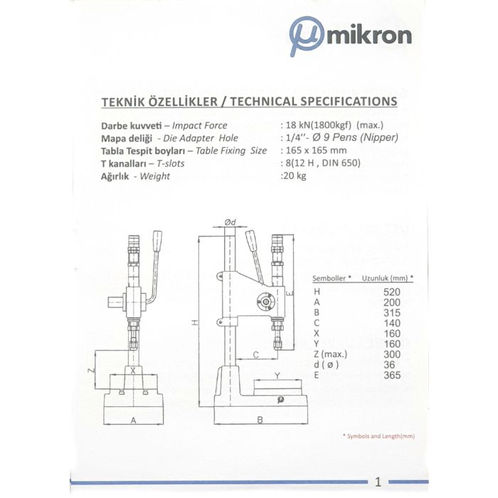 Пресс DEP-2