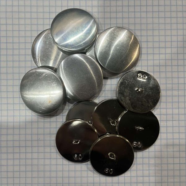 Заготовка пуговицы 60 L с металлической ножкой